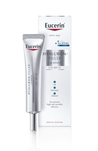 Oční krém proti stárnutí pleti SPF 15 Hyaluron-Filler 3x EFFECT 15 ml Eucerin