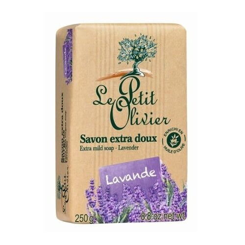 Extra jemné přírodní mýdlo Levandule (Extra Mild Soap) 250 g Le Petit Olivier