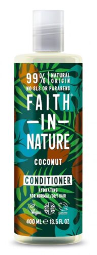 Hydratační přírodní kondicionér pro normální a suché vlasy Kokos (Hydrating Conditioner) 400 ml Faith in Nature