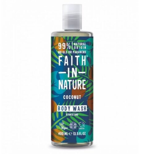 Hydratační přírodní sprchový gel Kokos (Body Wash) 400 ml Faith in Nature