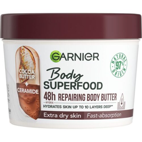 Tělové máslo s kakaem Body Superfood (48 h Repairing Body Butter) 380 ml Garnier