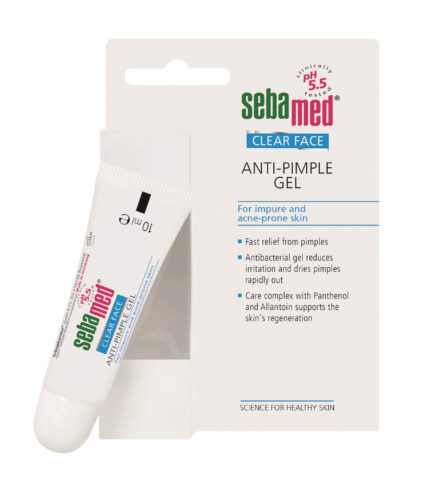 Gel na lokální ošetření akné Clear Face (Anti Pimple Gel) 10 ml Sebamed