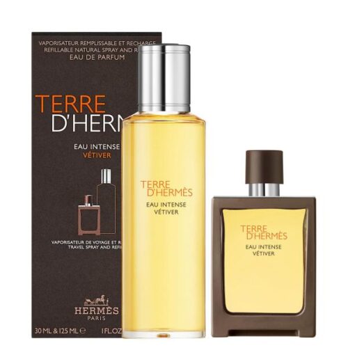 Terre D`Hermes Eau Intense Vetiver – EDP 30 ml (plnitelný) + náplň 125 ml Hermes