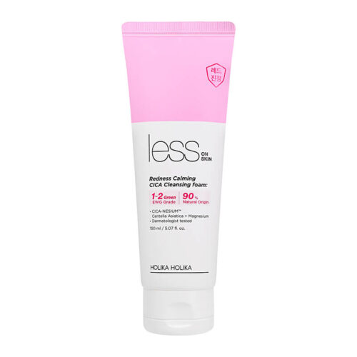 Zklidňující čisticí pěna Less On Skin (Redness Calming Cica Cleansing Foam) 150 ml Holika Holika