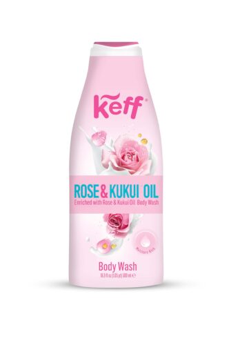 Mycí krém Růže & Kukui olej (Body Wash) 500 ml Keff