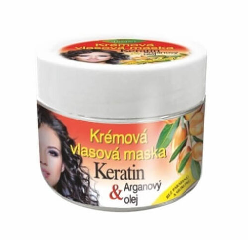 Krémová vlasová maska Keratin + Arganový olej 260 ml Bione Cosmetics