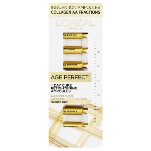 Zpevňující 7 denní péče pro zralou pleť Age Perfect (7 Day Cure Retightening Ampoules) 7 x 1 ml L´Oréal Paris