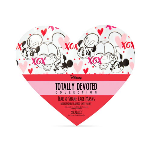 Pleťová maska Minnie Mickey Totally Devoted (Tear & Share Sheet Face Masks) 2 x 25 ml Mad Beauty