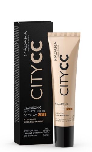 CC krém SPF 15 Medium Citycc (Hyaluronic Anti-Pollution CC Cream) 40 ml MÁDARA