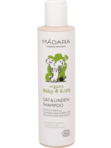 Jemný šampon Oves a lípa Baby & Kids (Oat & Linden Shampoo) 200 ml MÁDARA