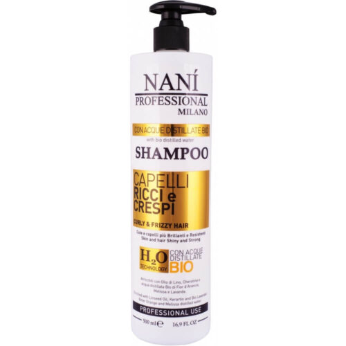 Šampon pro vlnité a krepaté vlasy Curly & Frizzy Hair (Shampoo) 500 ml Naní