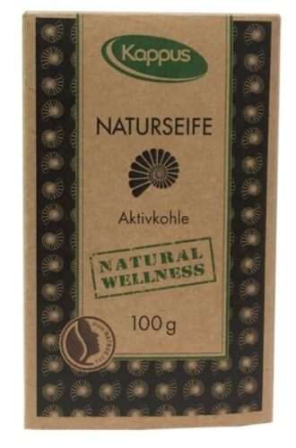 Natural wellness mýdlo 100 g 3-1425 Aktivní uhlí Kappus