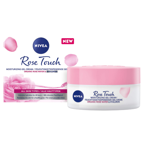 Hydratační denní gel-krém Rose Touch (Moisturizing Gel-Cream) 50 ml Nivea