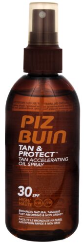 Ochranný olej ve spreji urychlující proces opalování Tan & Protect SPF 30 (Tan Accelerating Oil Spray) 150 ml Piz Buin