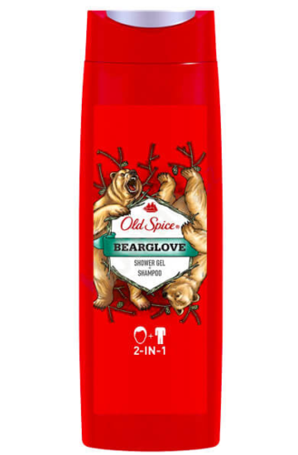 Sprchový gel 2 v 1 BearGlove (Shower Gel + Shampoo) 400 ml Old Spice