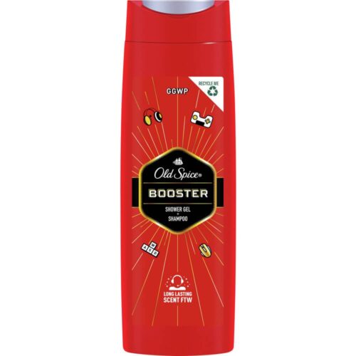 Sprchový gel na tělo i vlasy Booster (Shower Gel + Shampoo) 400 ml Old Spice