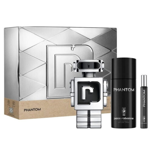 Phantom – EDT 100 ml + deodorant ve spreji 150 ml + EDT 10 ml Paco Rabanne