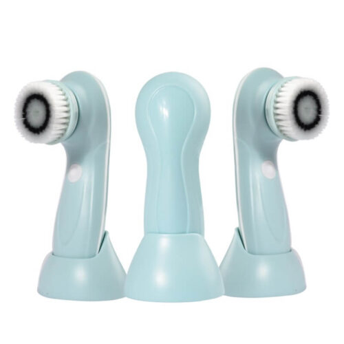 Rotační čistící kartáček na pleť 3v1 světle modrý (Face Electronic Facial Cleansing Brush) Palsar 7