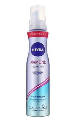 Pečující pěnové tužidlo pro oslňující lesk vlasů Diamond Volume Care (Styling Mouse) 150 ml Nivea