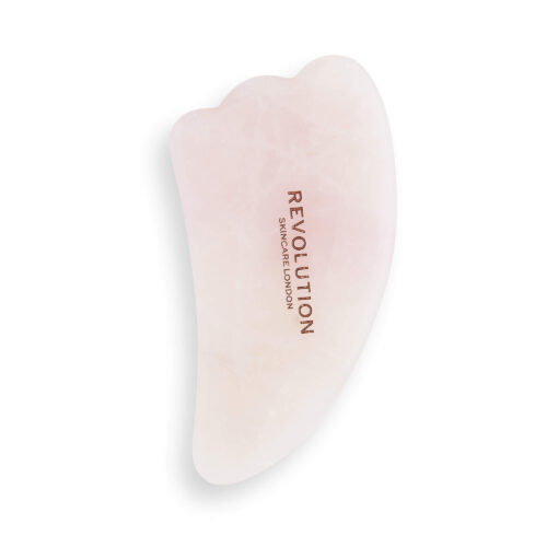 Masážní špachtle na pleť Rose Quartz Gua Sha Revolution Skincare