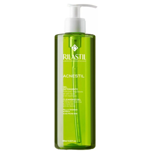 Čisticí gel pro smíšenou a mastnou pleť se sklonem k akné Acnestil (Cleansing Gel) 200 ml Rilastil