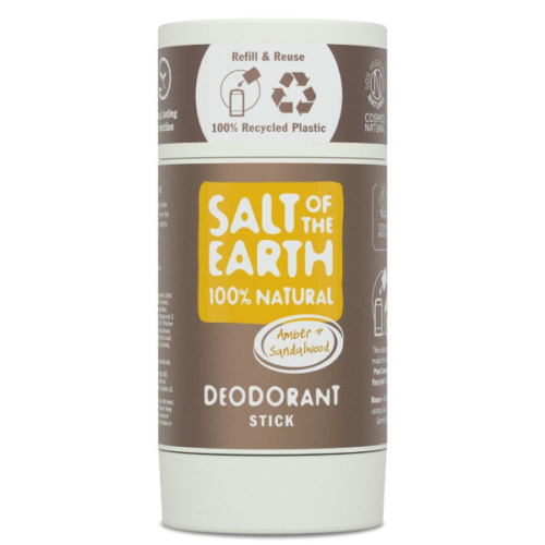 Přírodní tuhý deodorant Ambra & santalové dřevo (Deodorant Stick) 84 g Salt Of The Earth