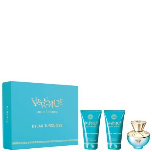 Dylan Turquoise – EDT 50 ml + tělově mléko 50 ml + sprchový gel 50 ml Versace