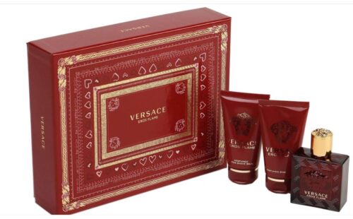 Eros Flame – EDP 50 ml + sprchový gel 50 ml + balzám po holení 50 ml Versace