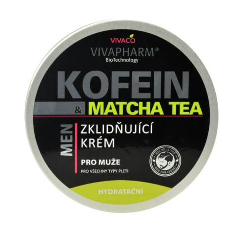 Zklidňující krém pro muže Kofein a Matcha Tea 200 ml Vivaco