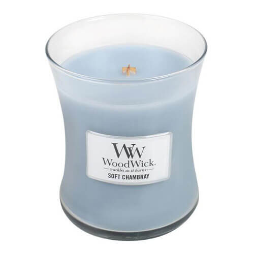 Vonná svíčka váza Soft Chambray 275 g WoodWick