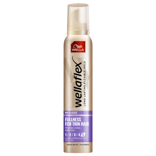 Pěnové tužidlo s ultra silnou fixací pro jemné vlasy Wellaflex Fullness For Thin Hair (Mousse) 200 ml Wella