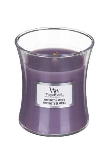 Vonná svíčka váza malá Amethyst & Amber 85 g WoodWick