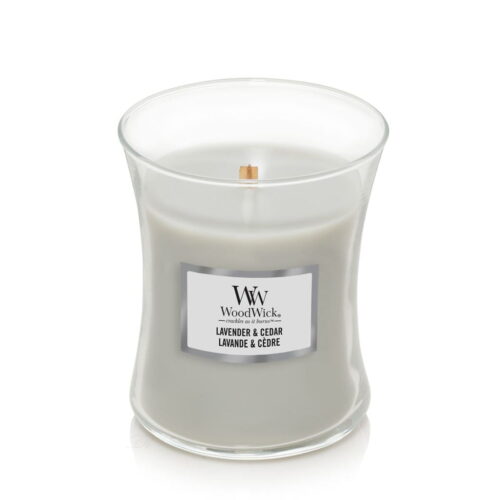 Vonná svíčka váza střední Lavender & Cedar 275 g WoodWick