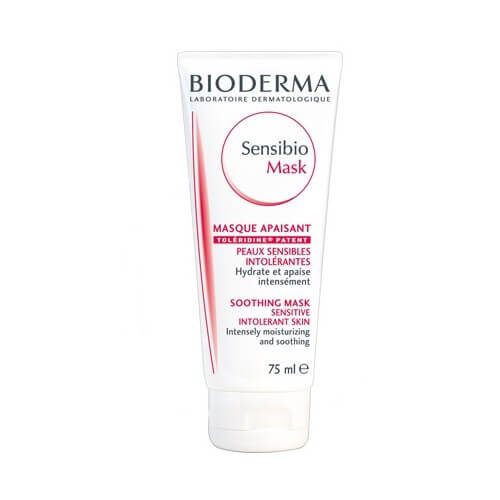 Zklidňující hydratační maska pro citlivou pleť Sensibio (Soothing Mask) 75 ml Bioderma