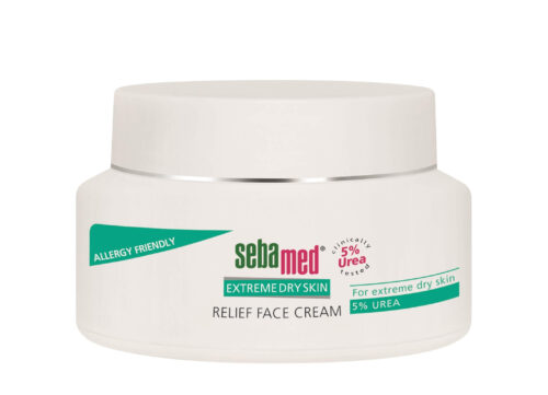 Zklidňující krém na obličej s 5 % ureou Urea (Relief Face Cream) 50 ml Sebamed